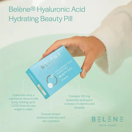 Hyaluronzuur schoonheidspil, 30 capsules, Belene