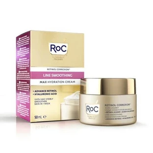 Crema facial intensamente hidratante Retinol Correxion Alisador de Líneas, 50 ml, Roc