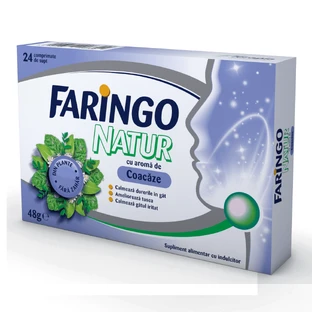Faringo Natur mit schwarzem Johannisbeergeschmack, 24 Tabletten, Therapie