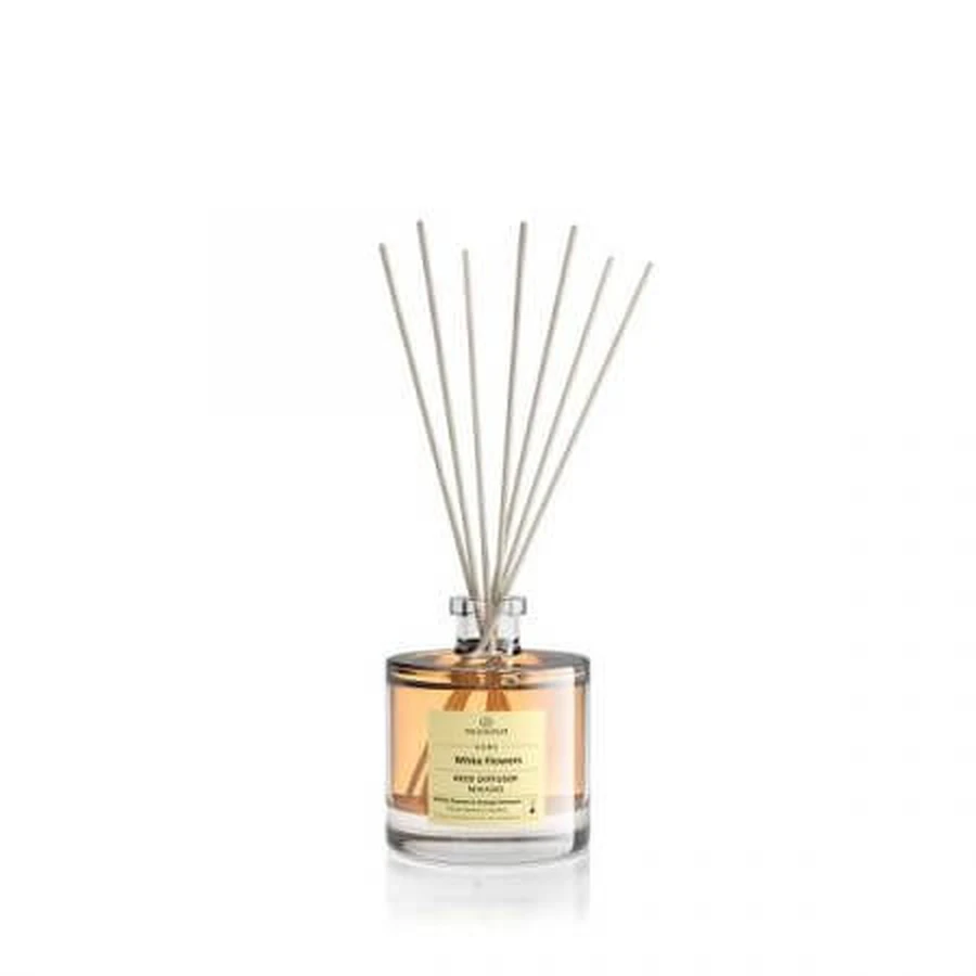 Kamergeur met witte bloemen en oranjebloesem White Flowers, 100 ml, Equivalenza