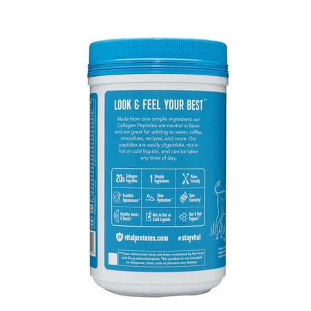Vital Proteins® Péptidos de colágeno, Péptido de colágeno sin sabor, 284 g, GNC