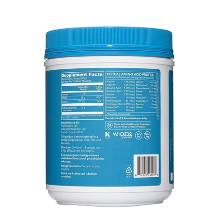 Vital Proteins Péptidos de Colágeno, Péptido de Colágeno sin sabor, 567 g ,GNC
