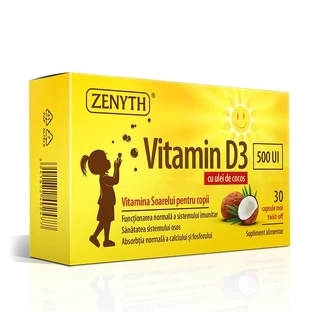 Vitamin D3 for children 500 IU, 30 soft capsules, Zenyth
