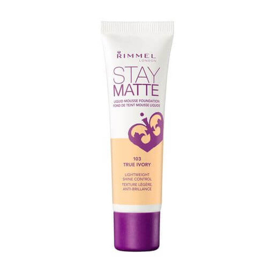 Comprar Base de maquillaje Stay Matte 103 True Ivory Stay Matte 103 True Ivory, 30 ml, Rimmel London Base de maquillaje Stay Matte 103 True Ivory Stay Matte 103 True Ivory, 30 ml, Rimmel London