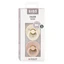 Set of 2 Colour Latex Soothers, 18-36 months, Ivory/Blush, Bibs