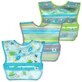 Set di 3 bavaglini impermeabili, Aqua Space, Green Sprouts