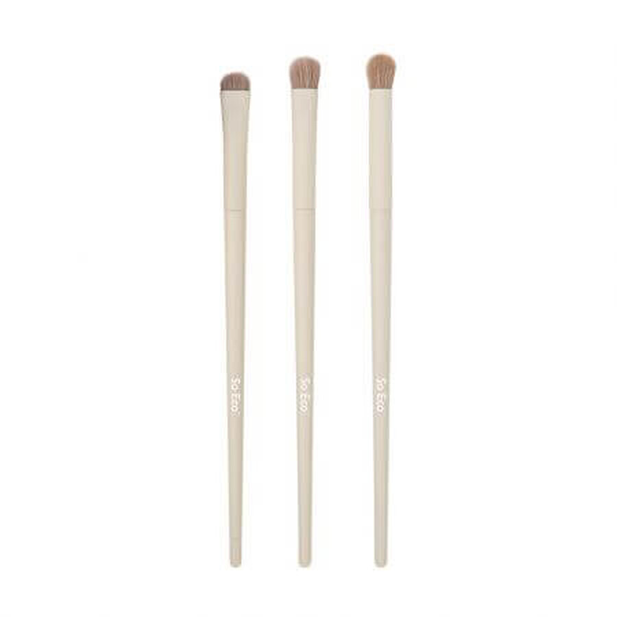Set de 3 brosses écologiques pour le contour des yeux, So Eco