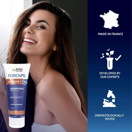 Forcapil stärkendes Shampoo Keratine, 200 ml, Arkopharma