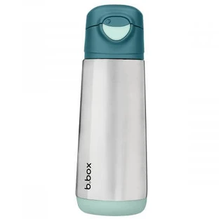 Termo con pico de silicona, 500 ml, verde esmeralda, BBOX