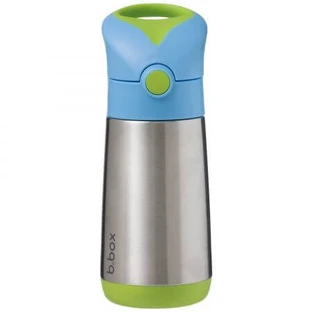 Termo con pajita, 350 ml, Azul/Verde, BBOX