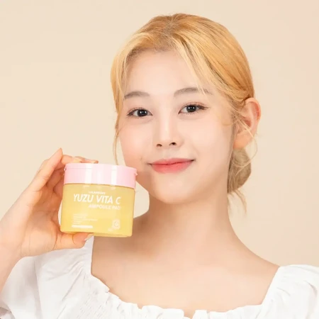 Puistjespleister Ampul Pad Vitamine C &amp; Yuzu, 80 stuks, LaLaRecipe
