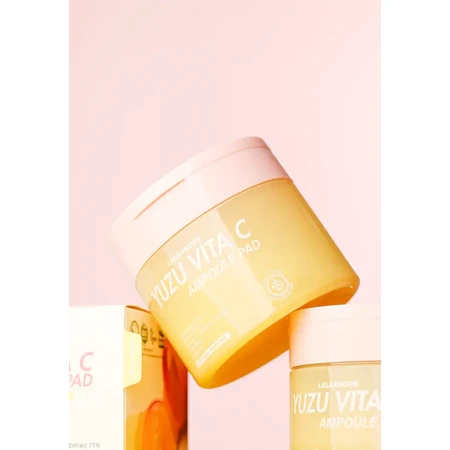 Puistjespleister Ampul Pad Vitamine C &amp; Yuzu, 80 stuks, LaLaRecipe