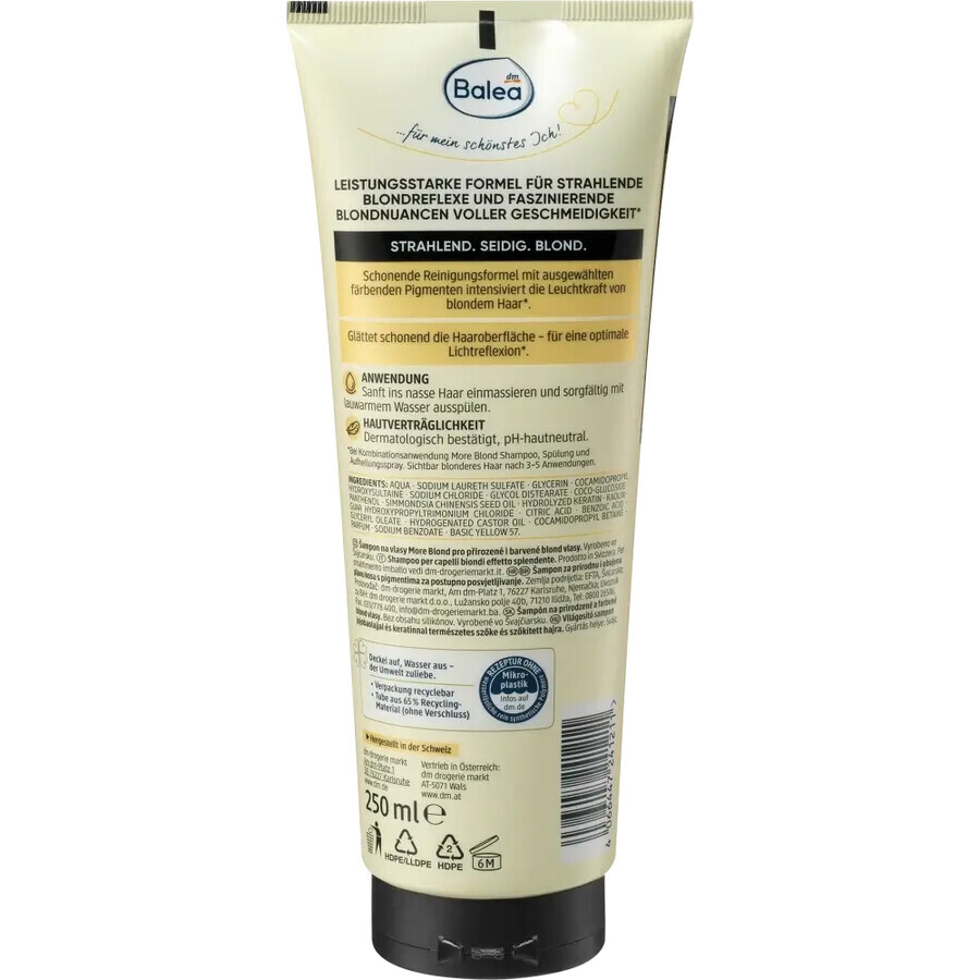 Balea Professional Shampoo for blonde hair, 250 ml