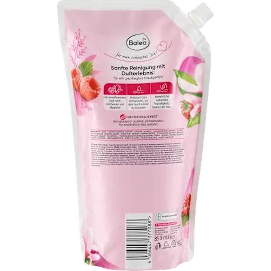 Balea Rezervă săpun lichid zmeură & magnolie, 850 ml