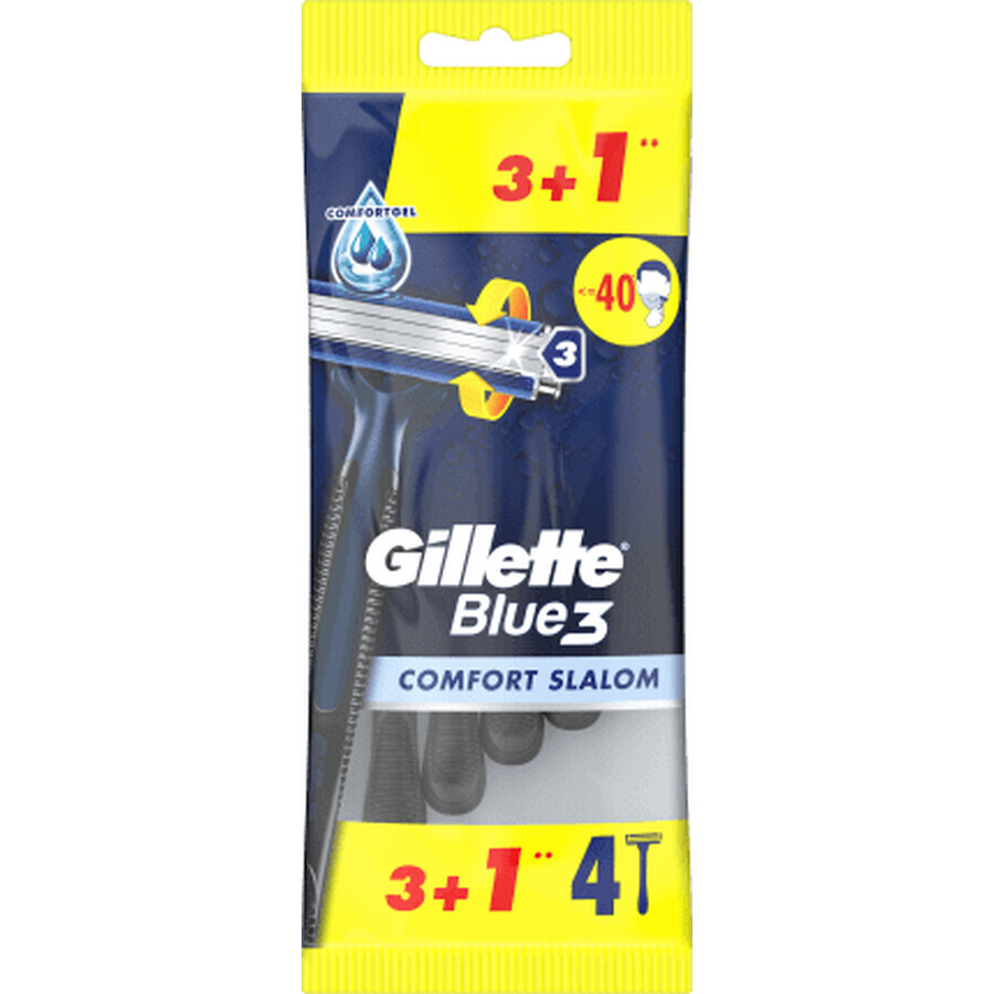 Shop Gillette Rasiermesser Blau 3, 4 Stück Gillette Rasiermesser Blau 3, 4 Stück