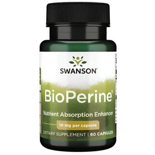 BioPerine Zwarte peper-extract, 10 mg, 60 capsules, Swanson