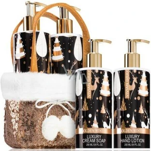 Set Jabón líquido 250 ml y crema de manos 250 ml Brown Glitters, Vivian Gray