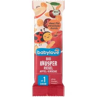 Babylove Barre aux pommes et aux cerises 1 an et plus, 25 g