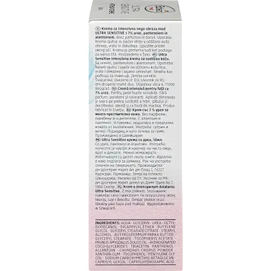 Balea MED Ultra Sensitive Cream met Urea, 50 ml