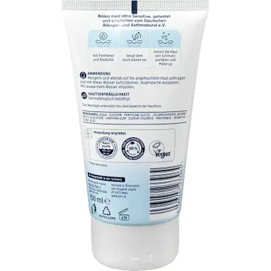 Balea MED Gel de curățare ultra senzitiv, 150 ml