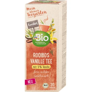 DmBio Vanille rooibosthee, 30 g, 20 zakjes