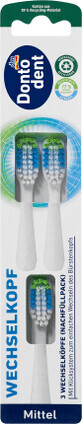 Dontodent Cepillo dental cabezales intercambiables recambio mediano, 1 ud.