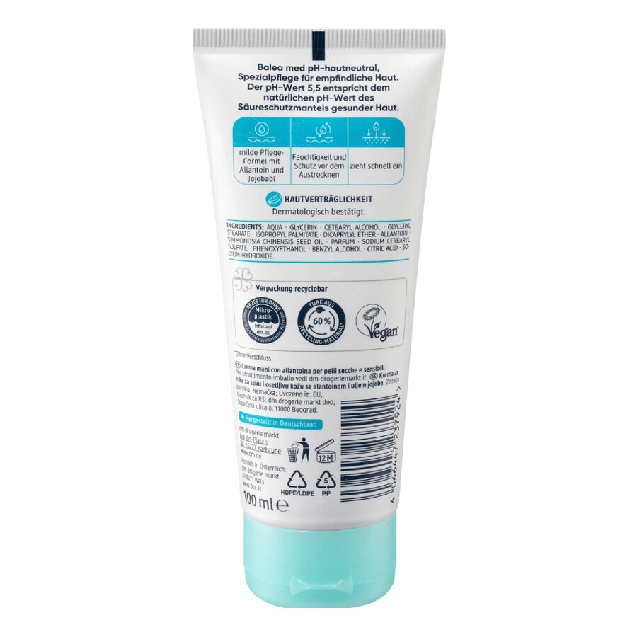 Balea Neutrale Huid Handcrème, 100 ml