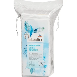 Ebelin Cosmetic Wipes, 80 pcs