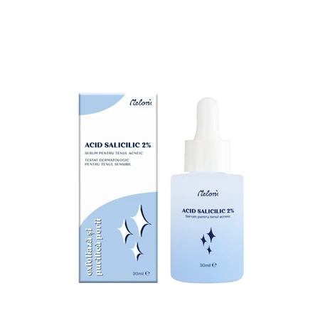 Suero de ácido salicílico 2%, para pieles sensibles y acneicas, 30 ml, Meloni