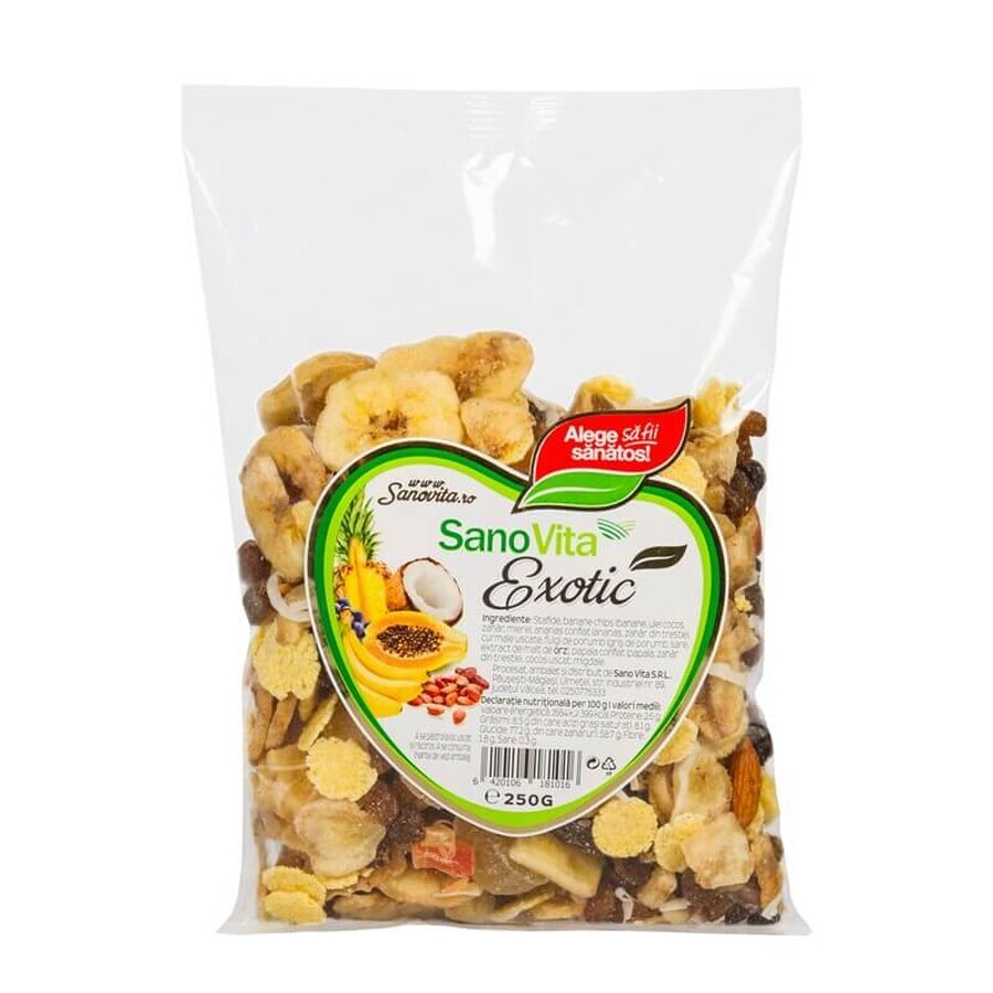 Acquista Fiocchi di mais esotici e frutta secca, 250 g, Sanovita Fiocchi di mais esotici e frutta secca, 250 g, Sanovita