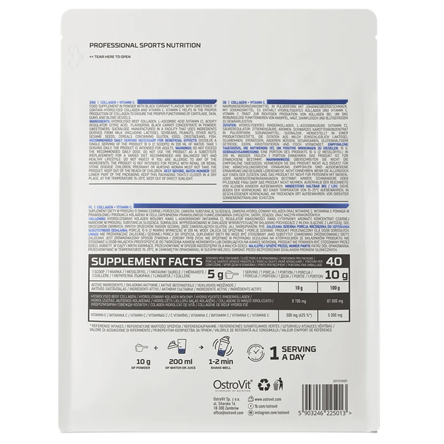 Kollagen + Vitamin C Coacaze, 400 g, OstroVit