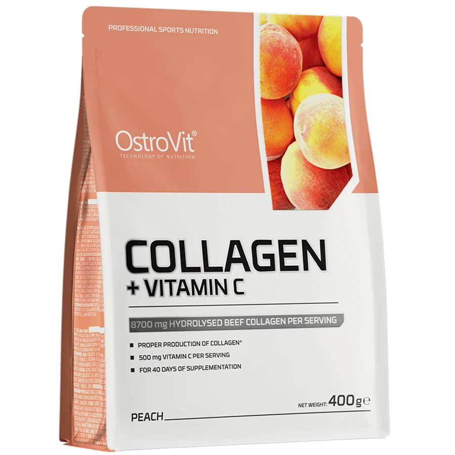 Colágeno + Vitamina C Melocotón, 400 g, OstroVit
