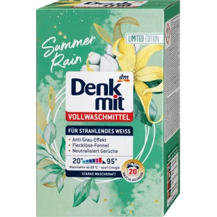 Denkmit Lessive pour linge blanc pluie d'été 20 lavages, 20 lavages