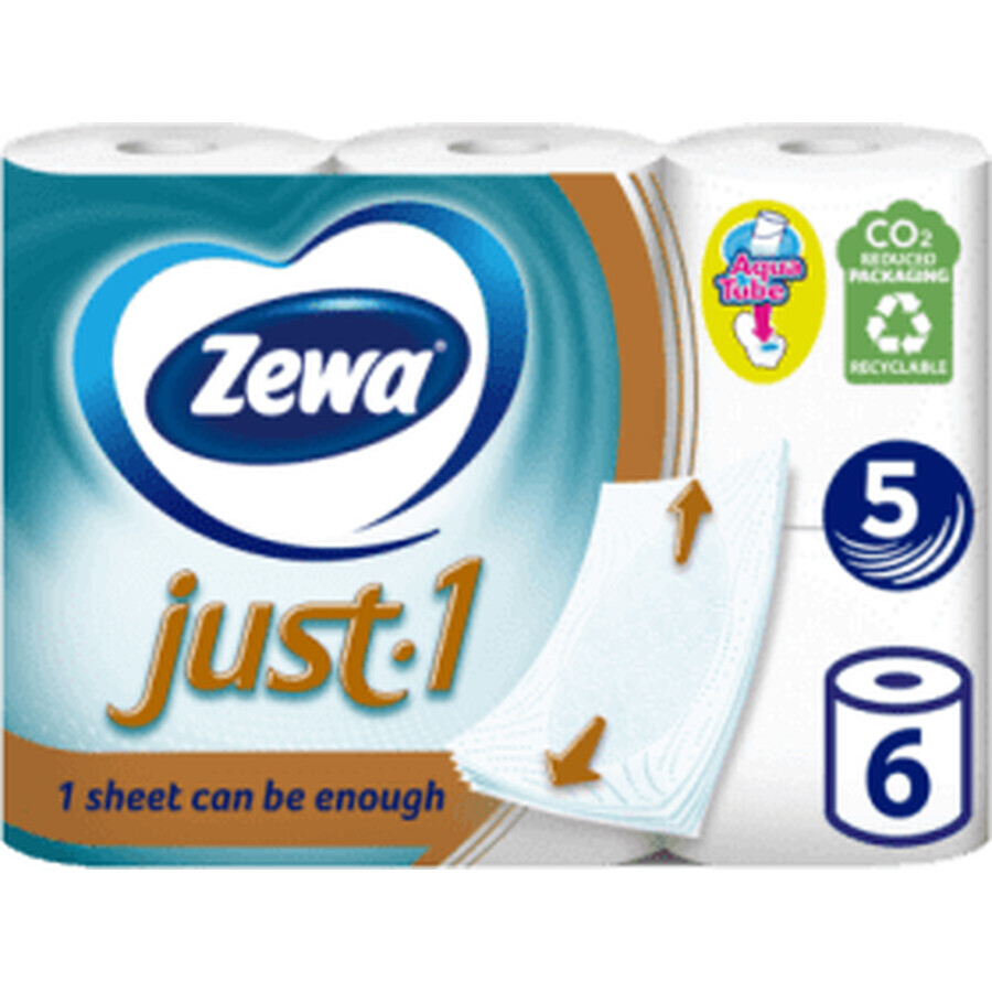 Boutique Zewa Papier hygiénique Just 1 5 ply, 6 pcs Zewa Papier hygiénique Just 1 5 ply, 6 pcs
