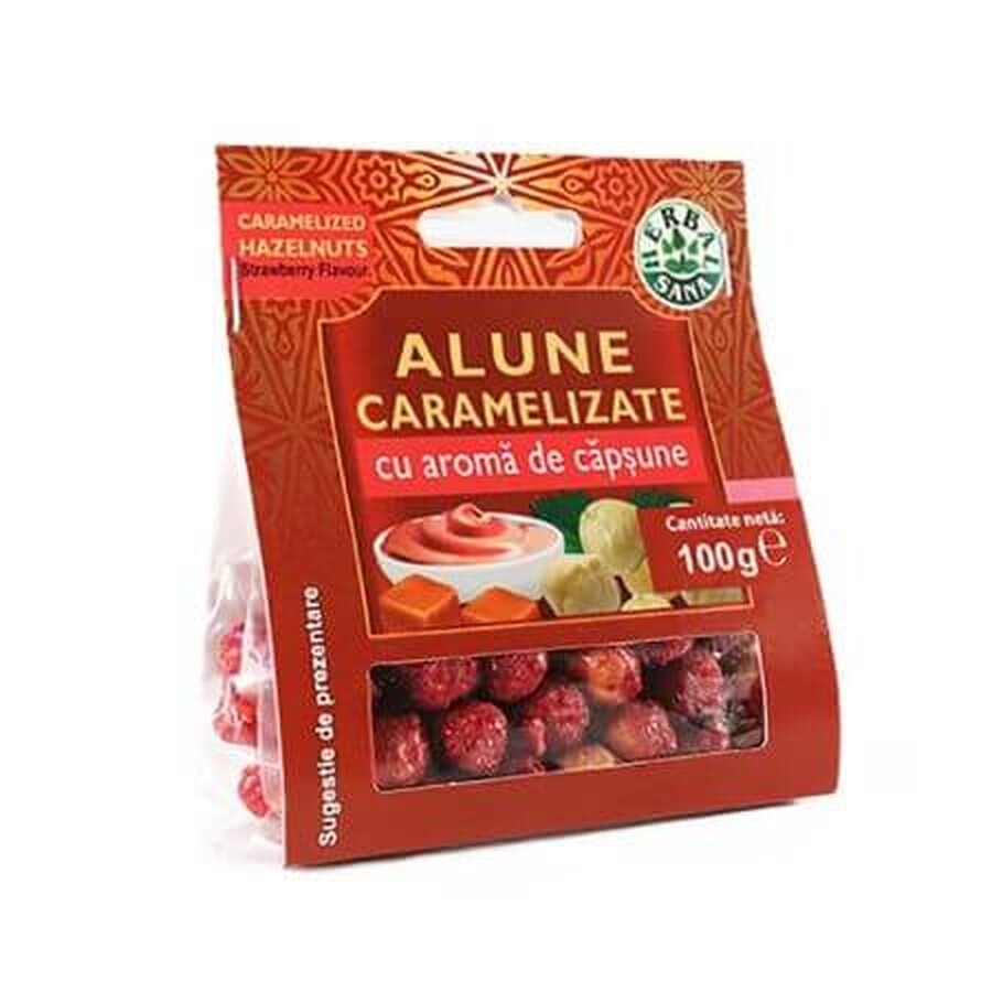 Buy Caramelised peanuts with strawberry flavour, 100 g, Herbal Sana Caramelised peanuts with strawberry flavour, 100 g, Herbal Sana