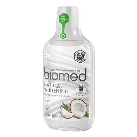 Natural Whitening Mouthwash, 500 ml, Biomed