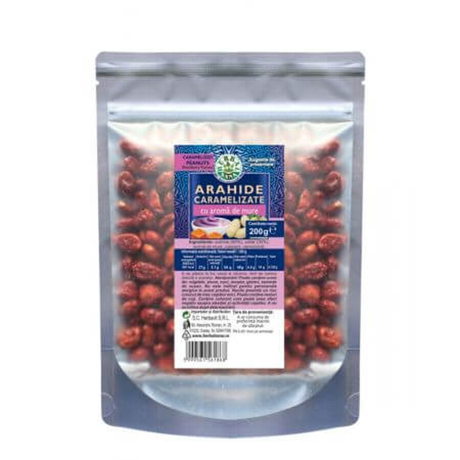 Shop Karamellisierte Erdnüsse mit Brombeergeschmack, 200 g, Herbal Sana Karamellisierte Erdnüsse mit Brombeergeschmack, 200 g, Herbal Sana