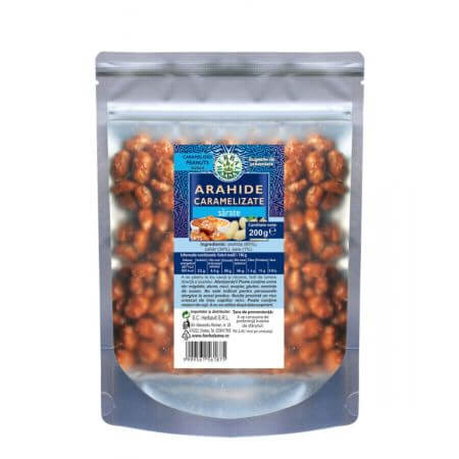 Cumpără Arahide caramelizate sarate, 200 g, Herbal Sana Arahide caramelizate sarate, 200 g, Herbal Sana