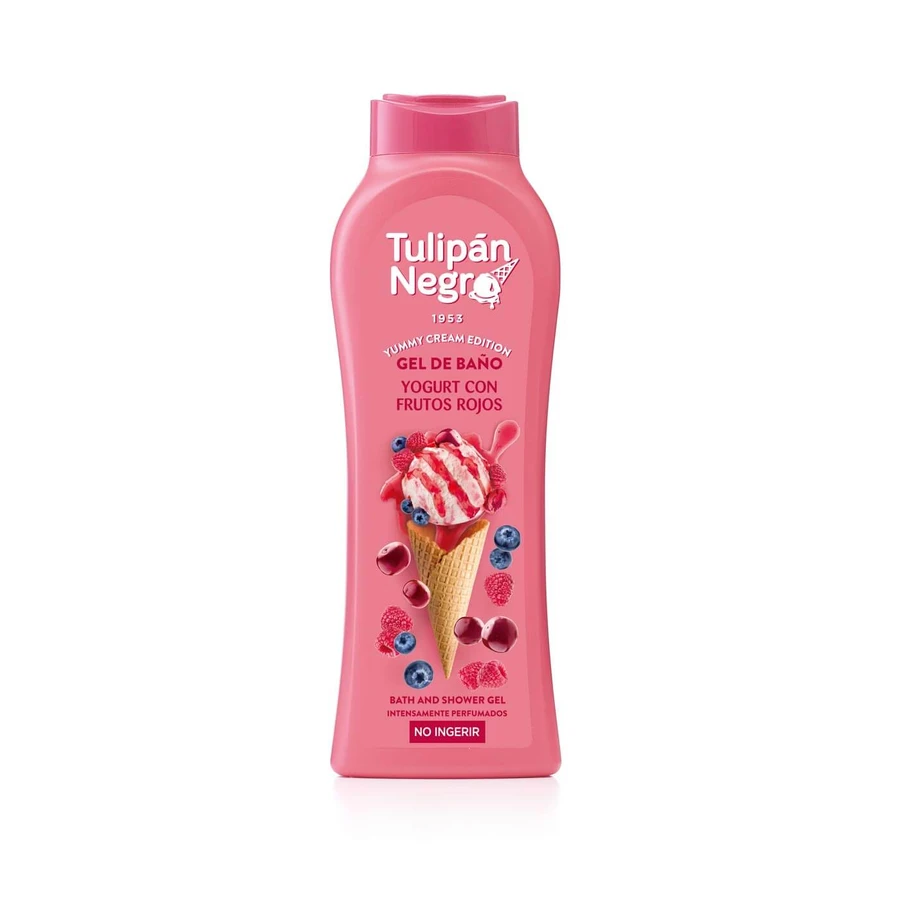 Joghurt-Duschgel mit roten Beeren, 650ml, Tulip