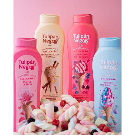 Joghurt-Duschgel mit roten Beeren, 650ml, Tulip