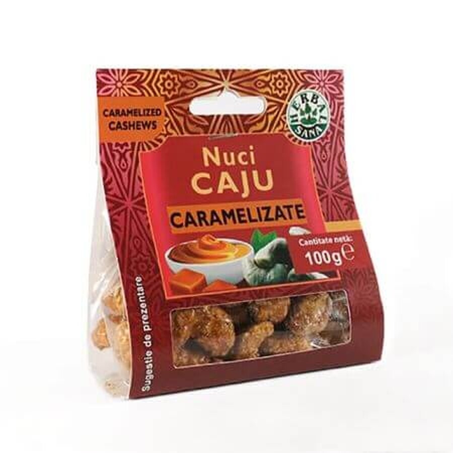 Cumpără Nuci Caju caramelizate, 100 g, Herbal Sana Nuci Caju caramelizate, 100 g, Herbal Sana