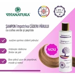 VivaNatura Anti-hair loss shampoo with green coffee and peptides, 250 ml