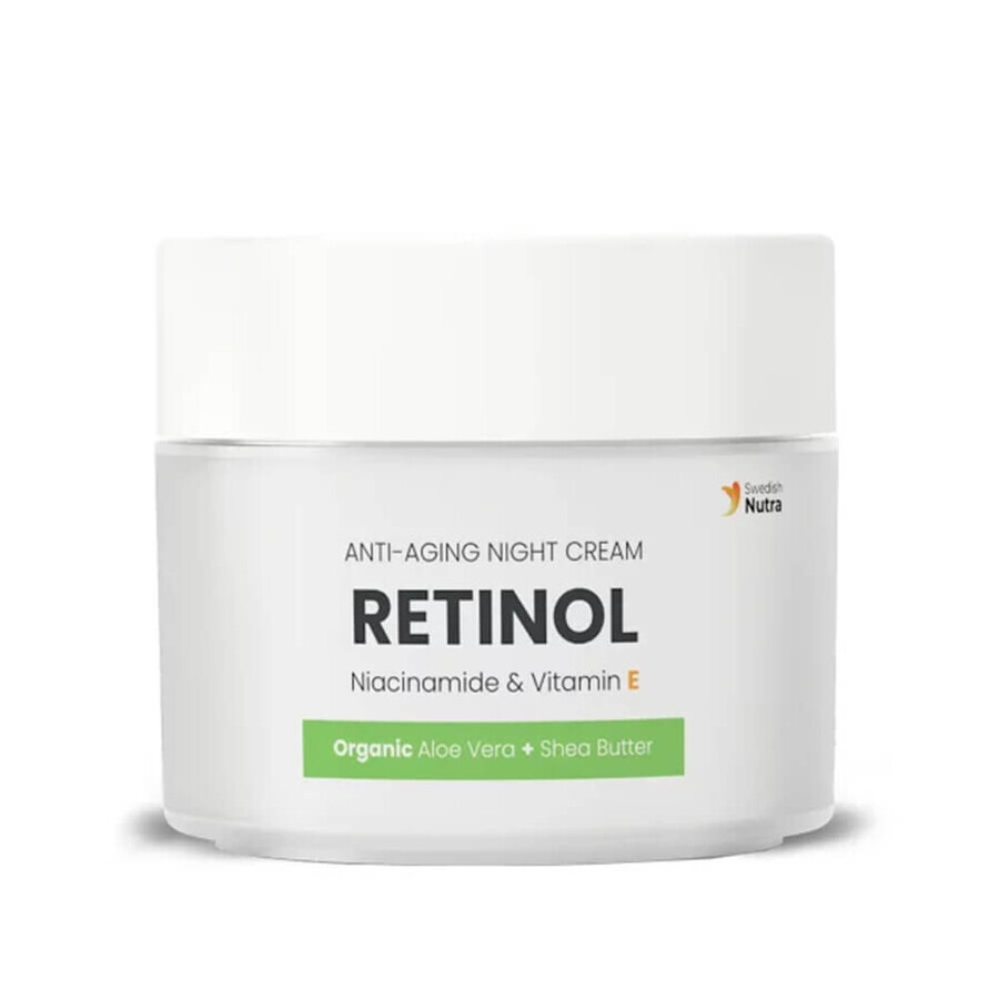 Crema notte antietà con Retinolo, 50 ml, Nutra svedese