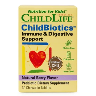 ChildBiotics Immune and Digestive Support Childlife Essentials, 30 Kautabletten, Secom