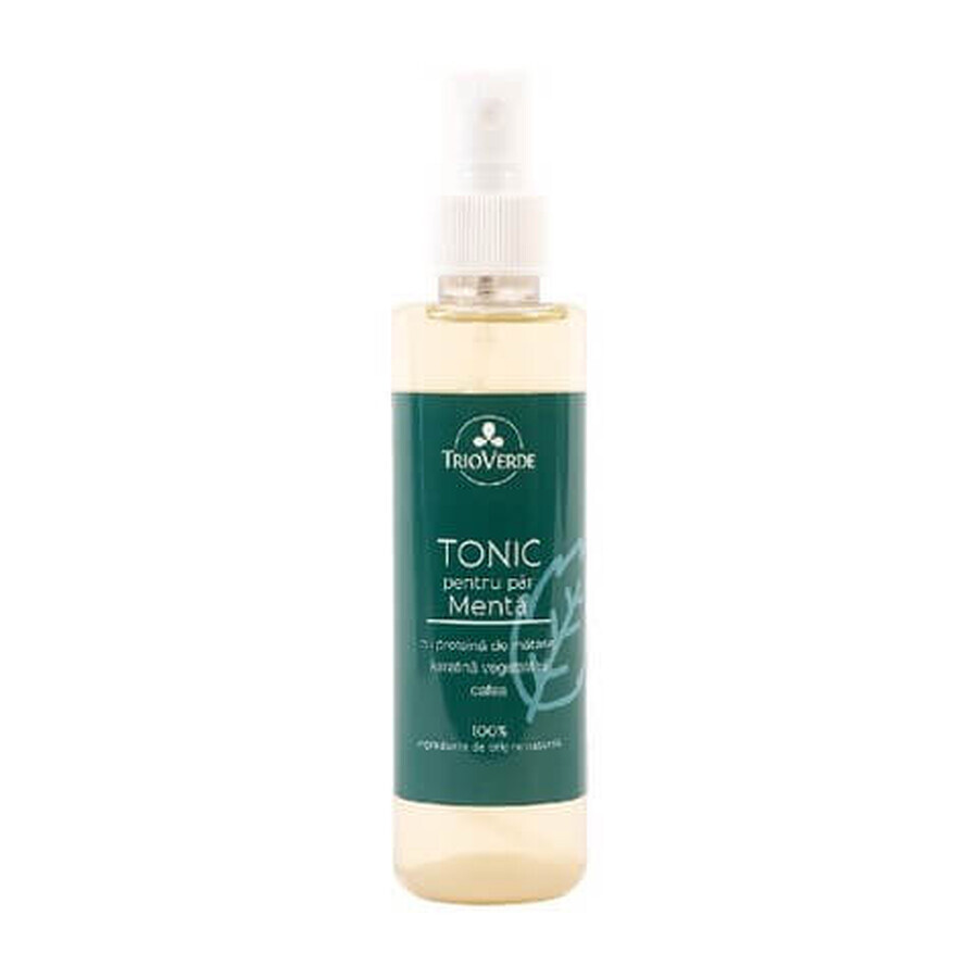 Buy Hair tonic with silk protein and vegetable keratin, mint and coffee flavour, 200 ml, Trio Verde Hair tonic with silk protein and vegetable keratin, mint and coffee flavour, 200 ml, Trio Verde