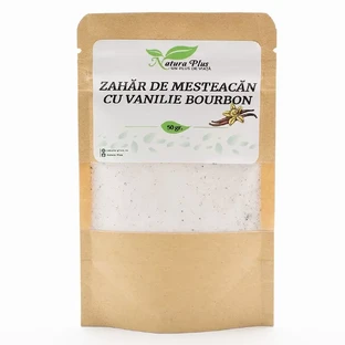 Azúcar de abedul con vainilla Bourbon, 50 g, Natura Plus
