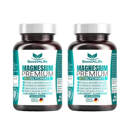 Boost4Life Magnesiumbisglycinaat Premium Pakket, 2 × 60 capsules