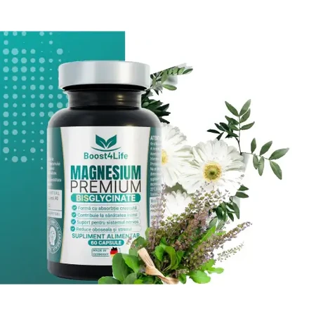 Boost4Life Magnesiumbisglycinaat Premium Pakket, 2 × 60 capsules