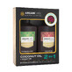 Shampoo &amp; Conditioner Set with Coconut Oil and Argan Oil, for dull, very dry or frizzy hair, Arganicare, 400 ml x2, Biocart