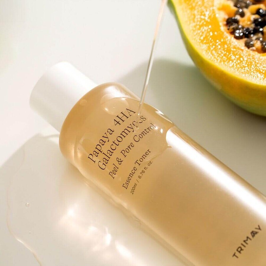 Peeling-Toner, Papaya 4HA Galactomyces Peel & Pore Control, 200 ml, Trimay